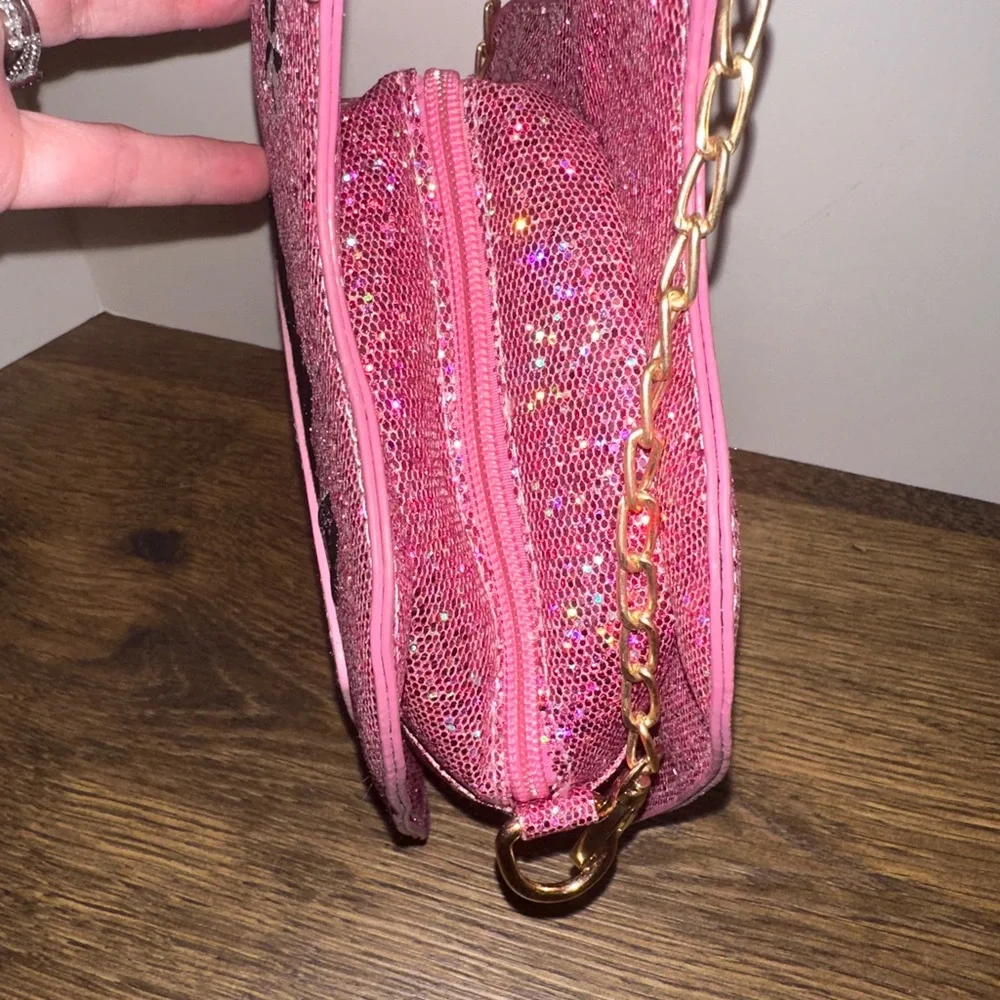 Tequila Pink Glitter Novelty Women's Bag - Picture 3 of 5